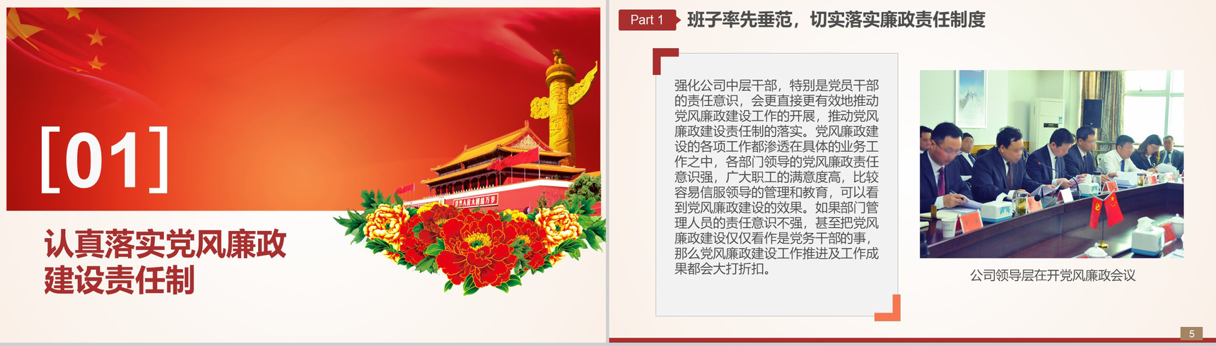 中国共产党大气党风廉政建设调查报告PPT模板-3