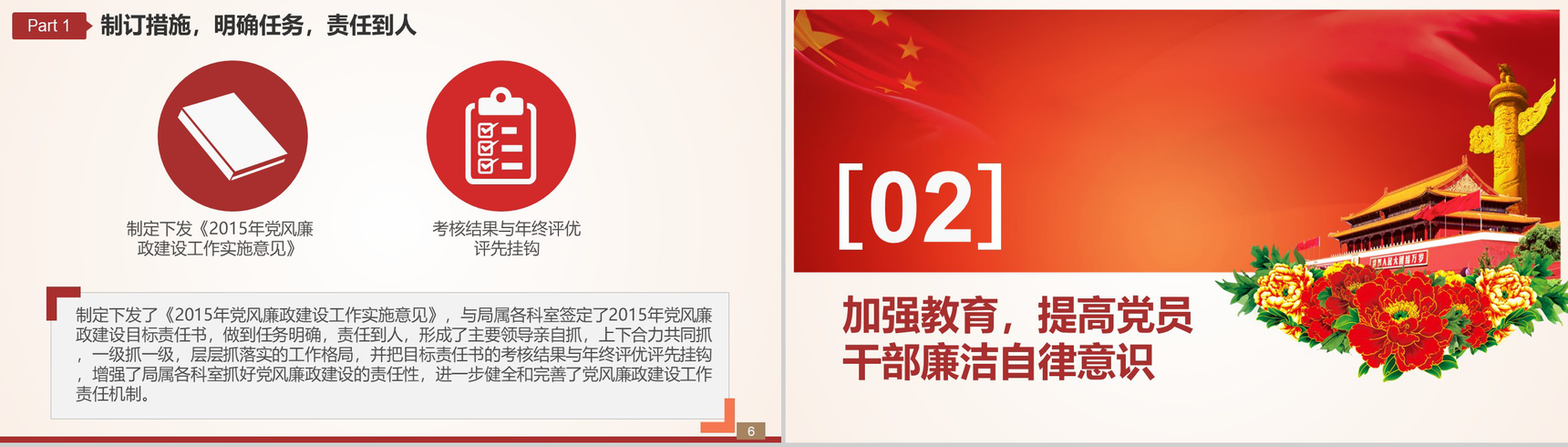 中国共产党大气党风廉政建设调查报告PPT模板-4