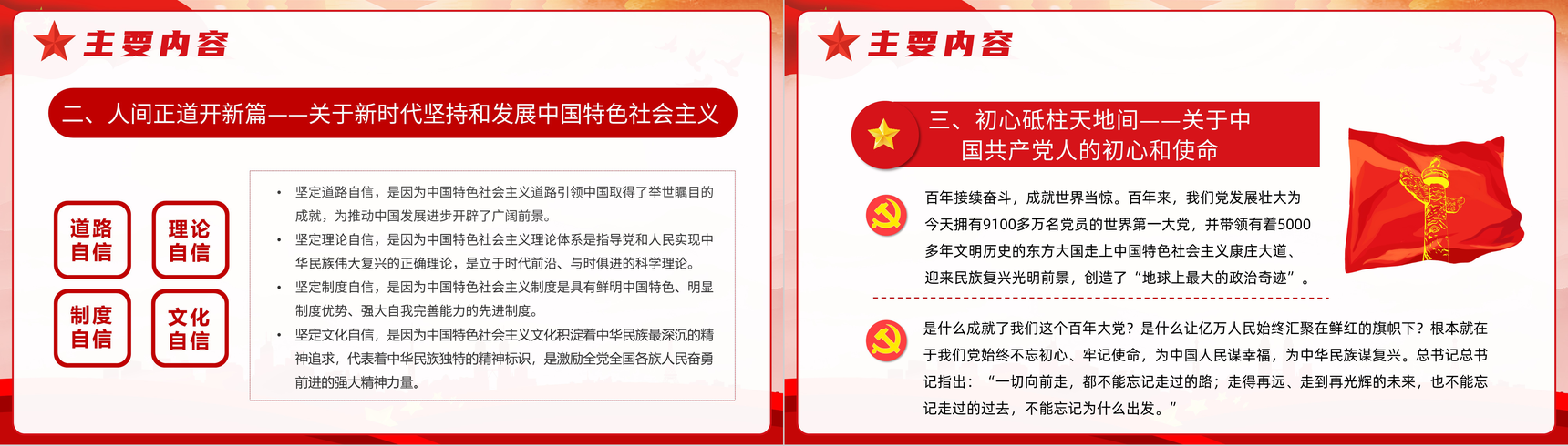 新时代中国特色社会主义思想学习问答思想阐述PPT模板-5
